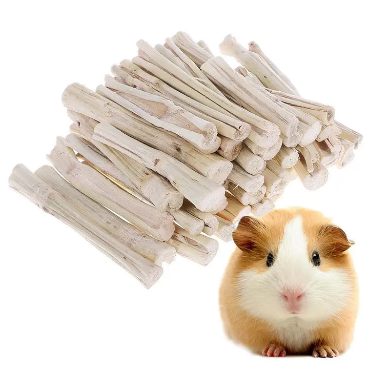 500g Sweet Bamboo Stick Branch Hamsters Chinchillas Rabbit Parrot Rat Snacks Cleaning Teeth Treat Molar Chew Toy