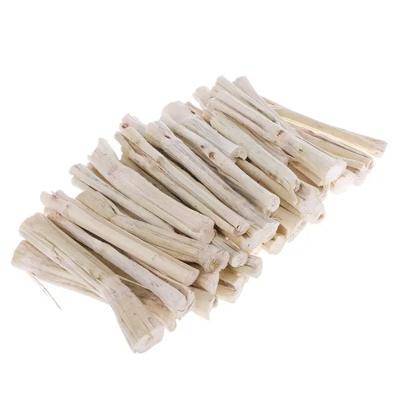 500g Sweet Bamboo Stick Branch Hamsters Chinchillas Rabbit Parrot Rat Snacks Cleaning Teeth Treat Molar Chew Toy