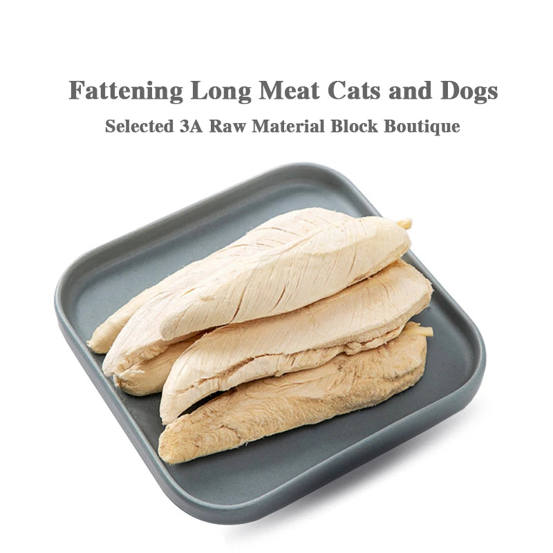 Pet snacks cat freeze-dried chicken breast dog snacks chicken freeze-dried fattening gills