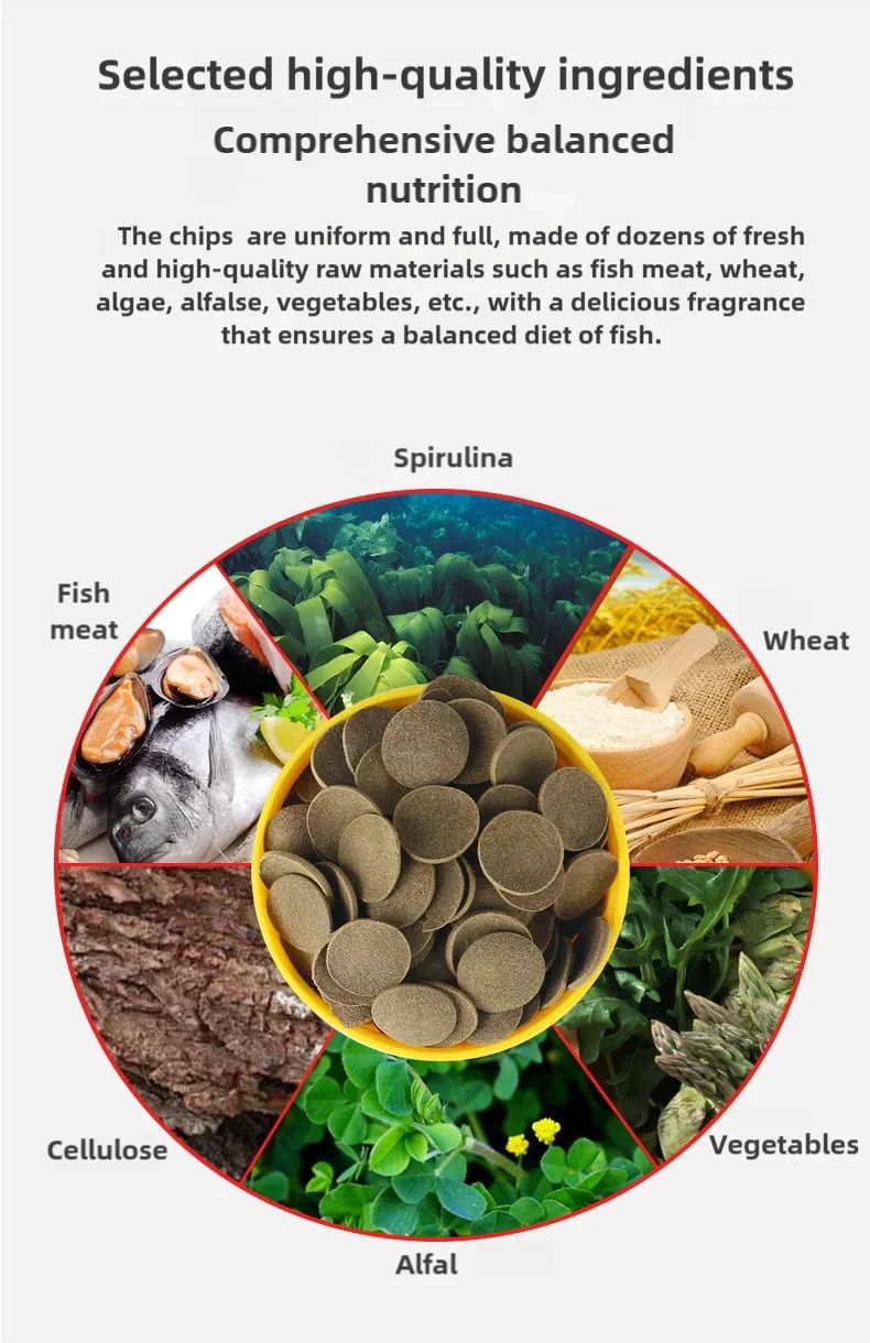 Sera Catfish Chips Aquarium Benthic Pleco Multi Wafer Suckermouth Bottom Fish Food Feed 110g/250ml