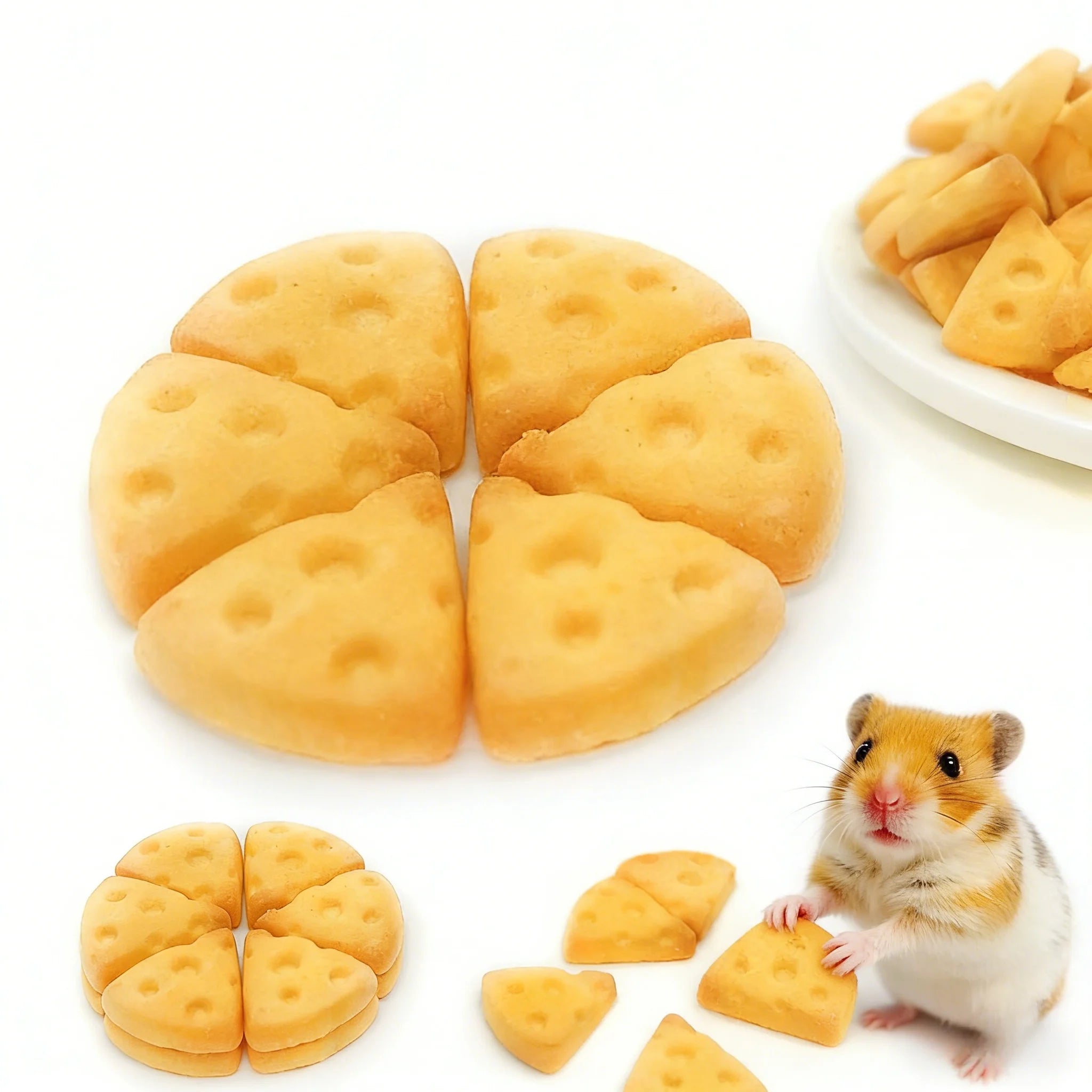 Hamster sheep cheese calcium tablets, golden hamster chewing snacks, freeze-dried cheese, rabbit small pet calcium supplement, n