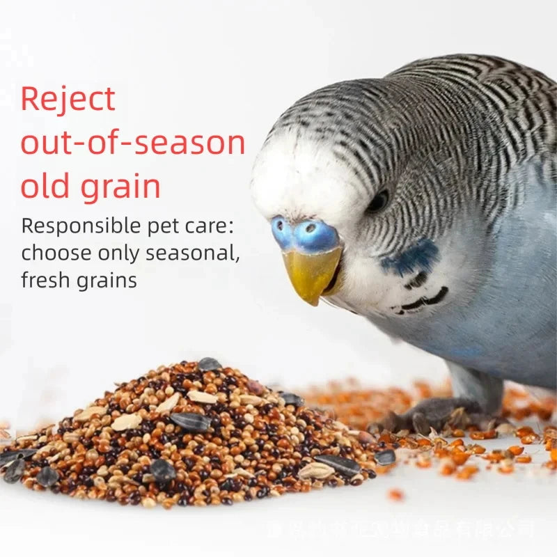 Parrot Bird Food Tiger Skin Peony Xuan Feng Wen Bird Nutrition Mixed Flowers and Grains Grain Berry Seed Food Bird Food
