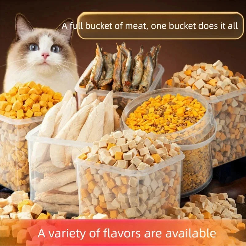 Nutritious Main-Meal Dog Food for Kittens And Adult Cats with Quail Egg Yolk Chicken Breast Dried Small Fish