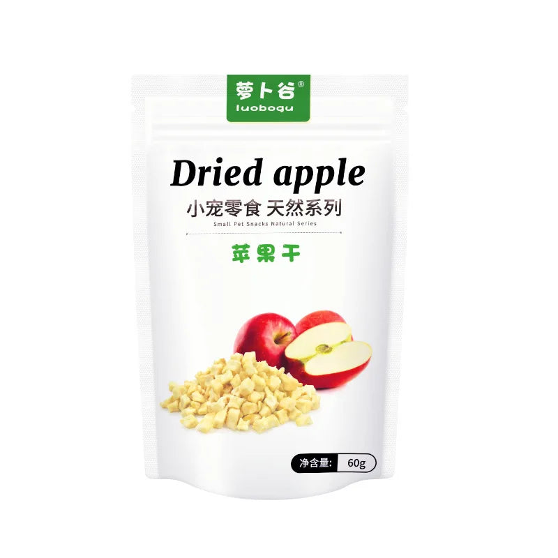 Dried apple 60g rabbit dried fruit snack hamster chinchilla guinea pig prevention constipation dehydrated dried apple