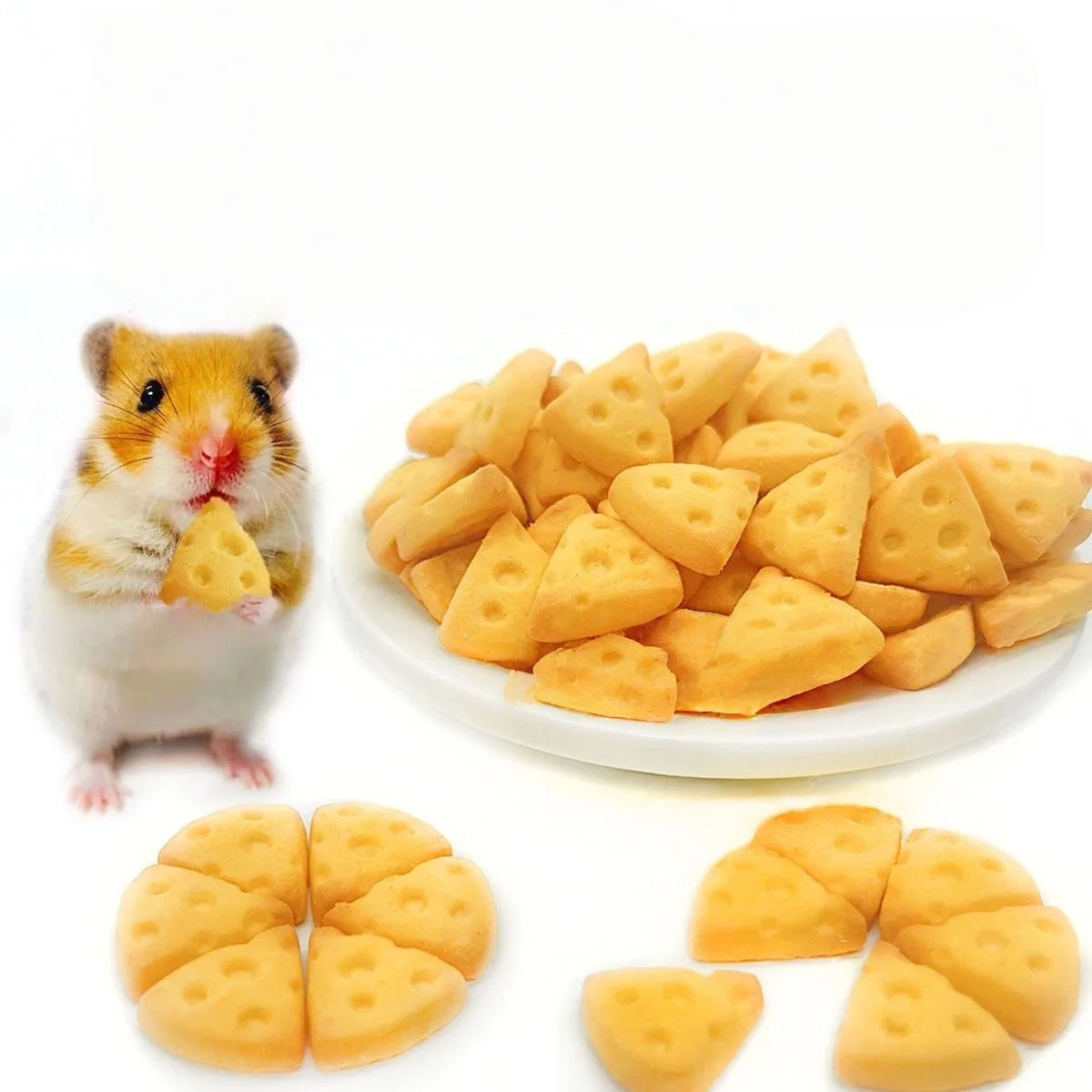 Hamster sheep cheese calcium tablets, golden hamster chewing snacks, freeze-dried cheese, rabbit small pet calcium supplement, n