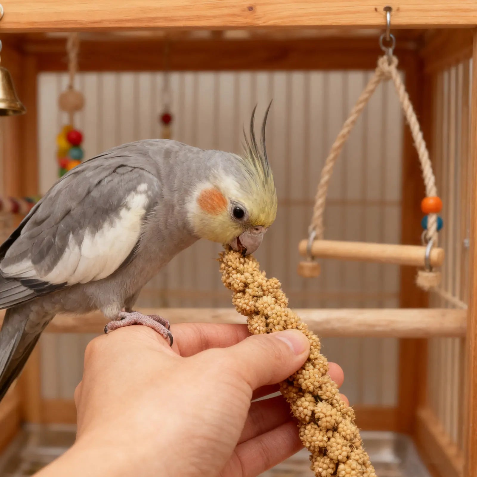 500g Millet Treat for Pet Birds Natural Bird Snack Millet Dried Millet for Parakeets Cockatiels Lovebirds Budgies Finches Supply
