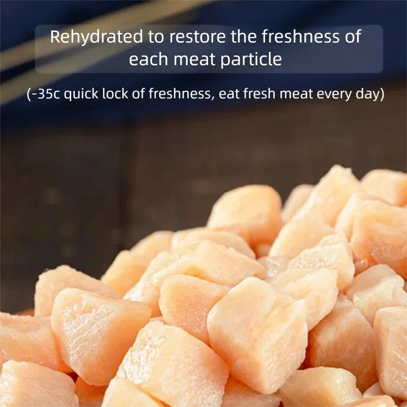 Nutritious Main-Meal Dog Food for Kittens And Adult Cats with Quail Egg Yolk Chicken Breast Dried Small Fish