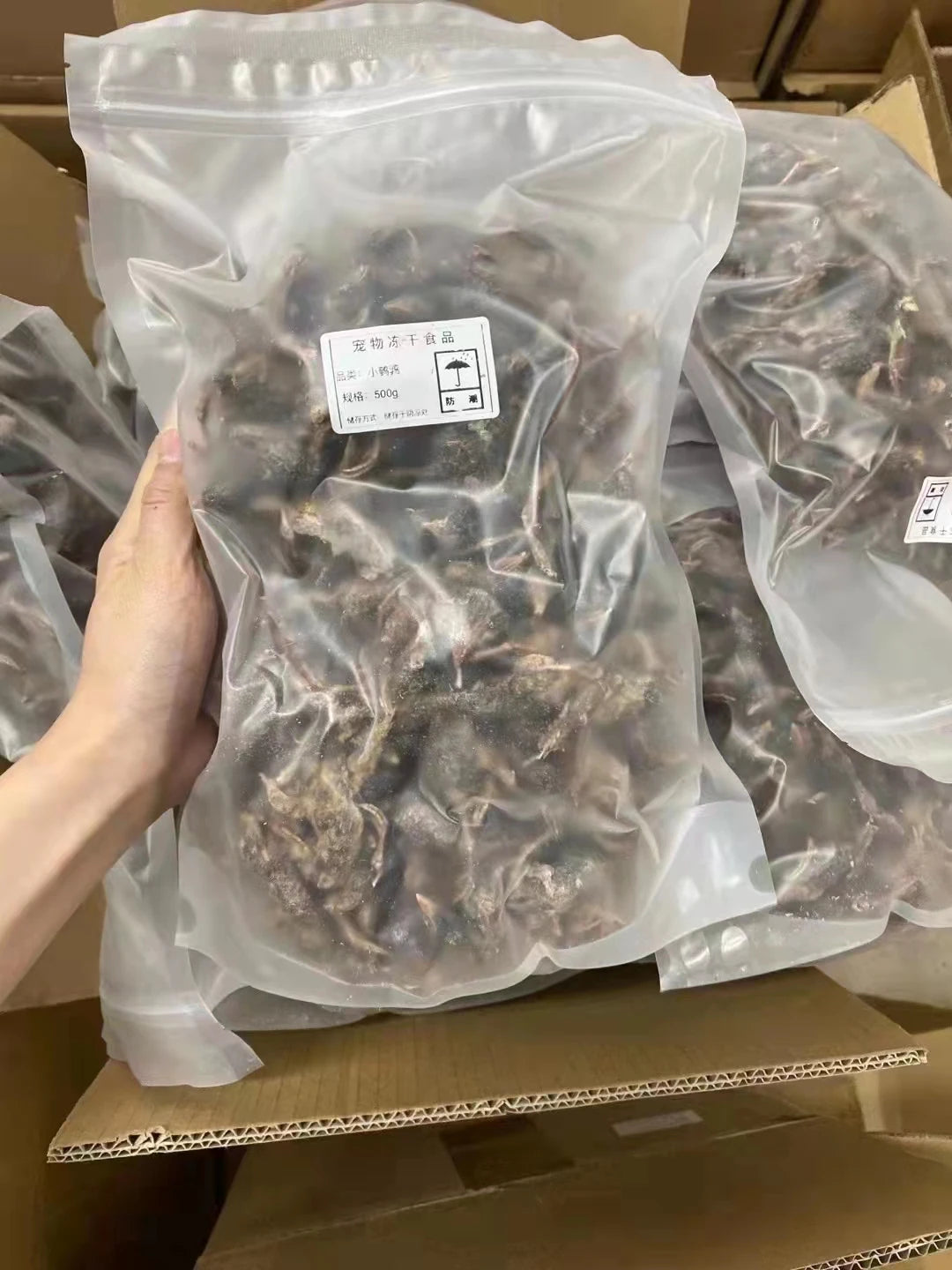 Pet freeze-dried meat quail cat snacks kittens hair gill quail freeze-dried dog snacks