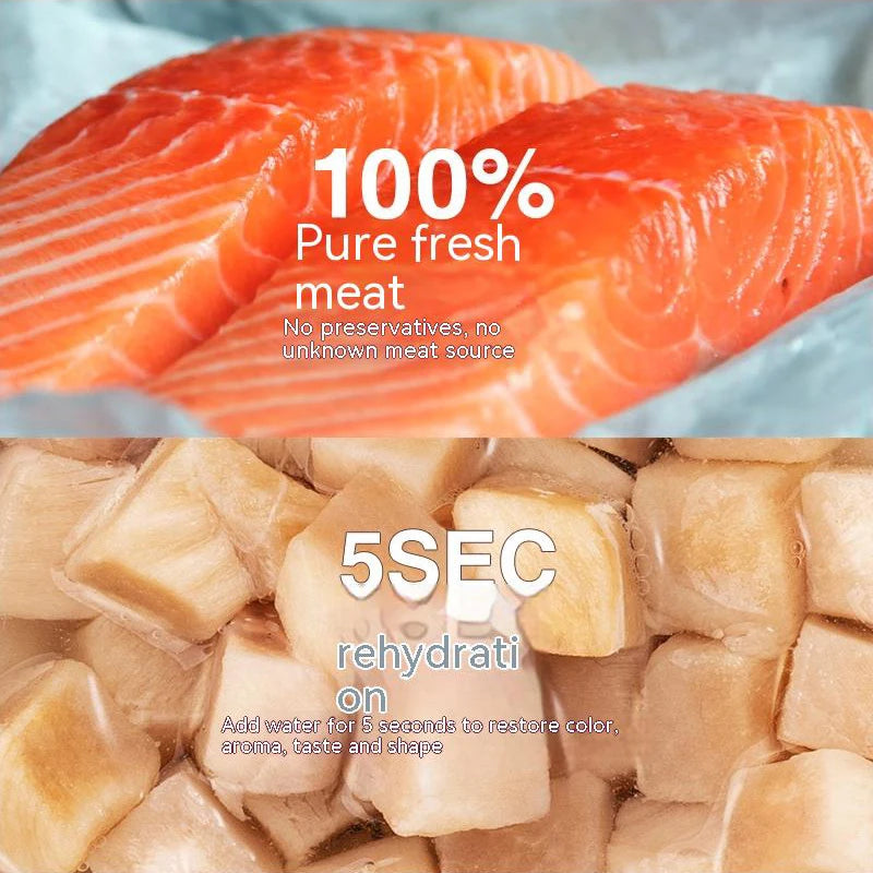 Pet freeze-dried cat snacks freeze-dried chicken duck chicken breast freeze-dried barrel 1.5kg